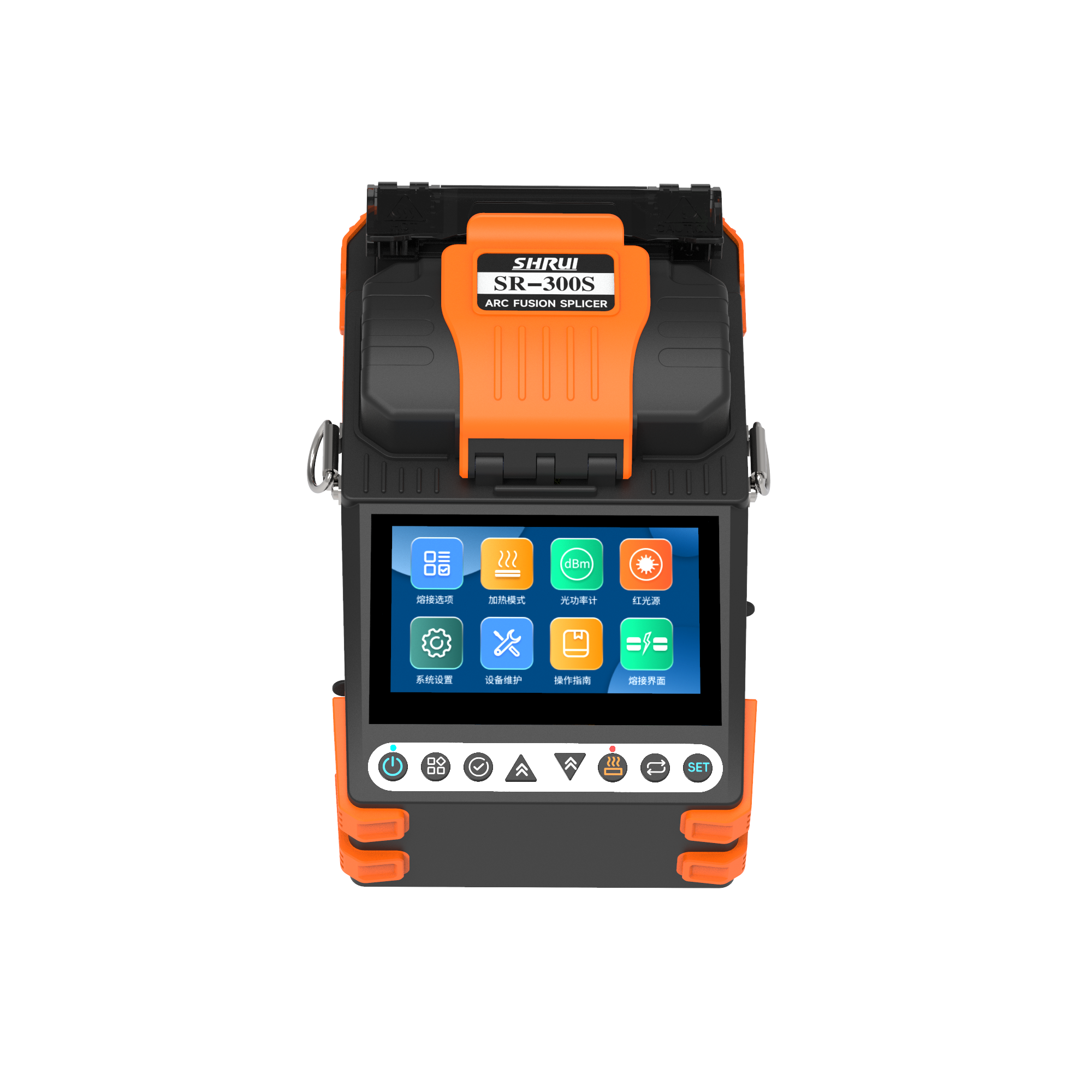 New SR-300S Fusion Splicer Auto Preheating Touch Screen with OPM&VFL